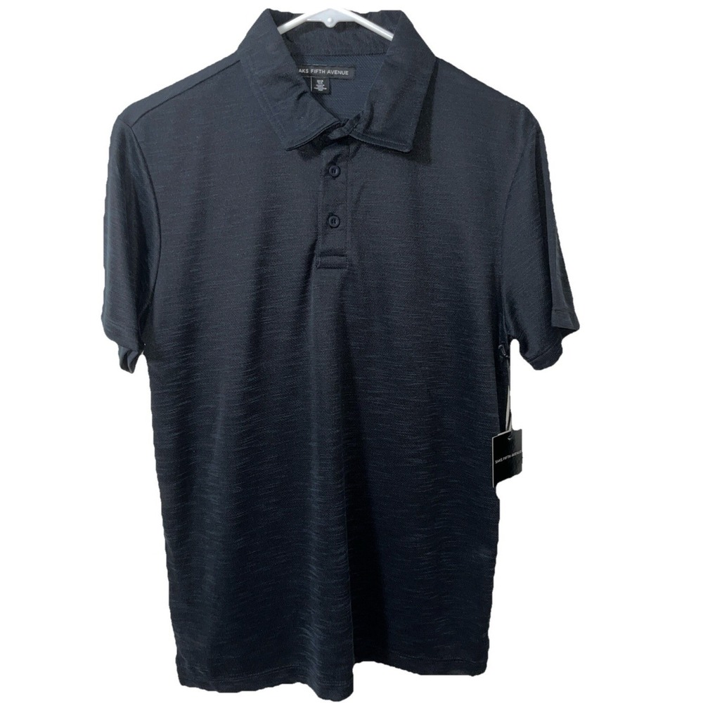 SAKS FIFTH AVENUE Polo Shirt Men S Business Casual Preppy Edgy